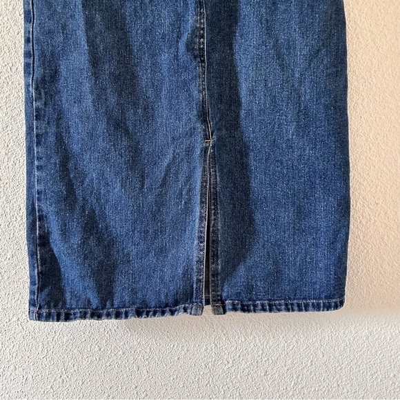 D’Mode Classix Vintage Midi Denim Skirt Women Size 1 - Picture 2 of 6